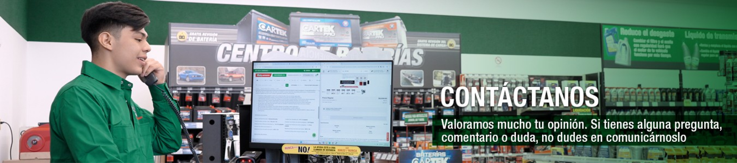 Cabecera de contacto