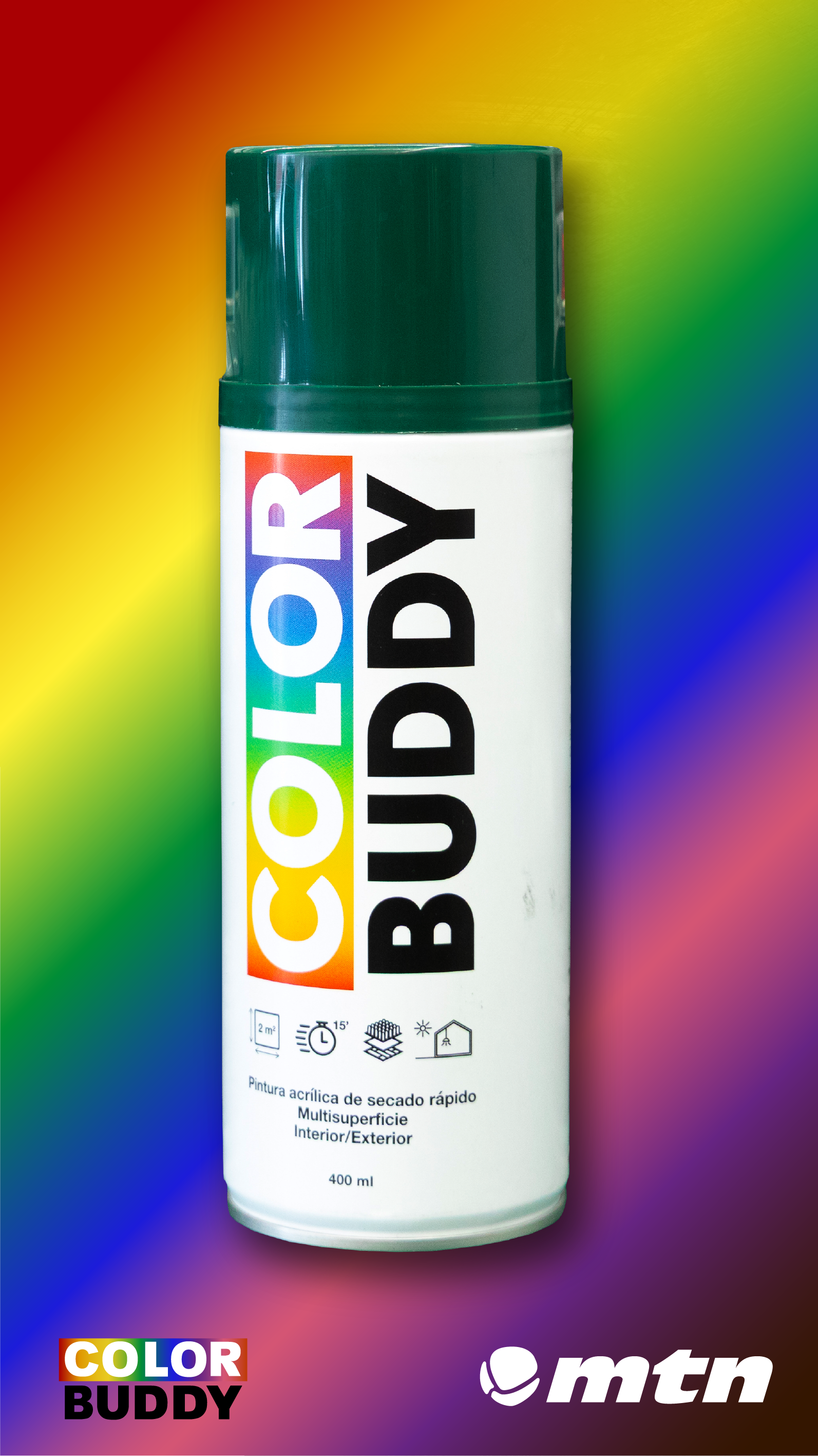 Pintura en aerosol Montana Colors Color Buddy para bricolaje, decoración y uso general