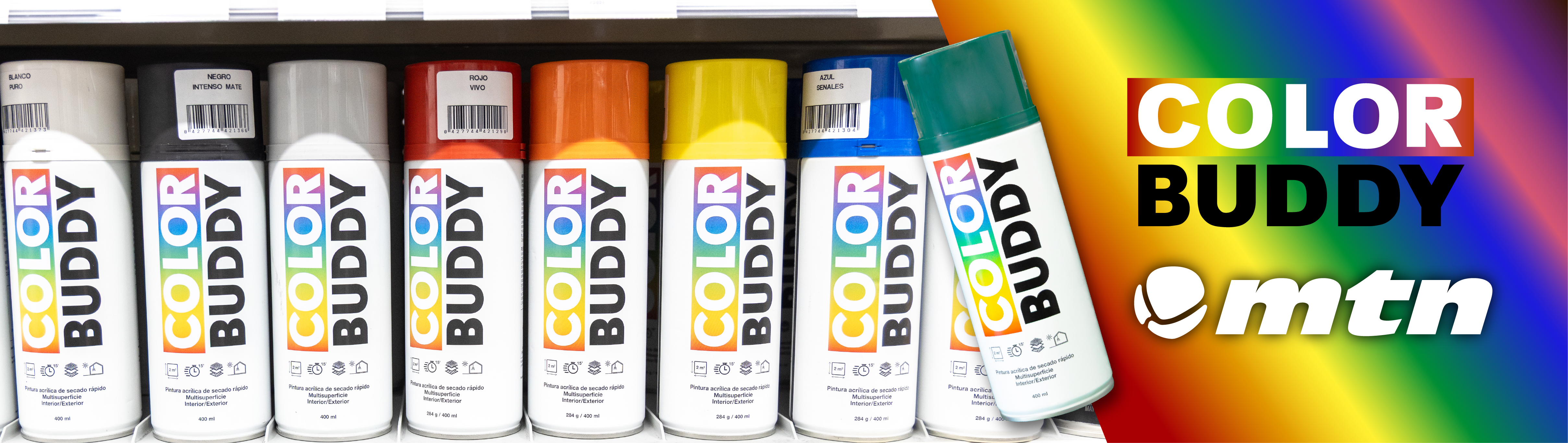 Color Buddy 400 ml de Montana Colors para proyectos de renovación, decoración y mantenimiento